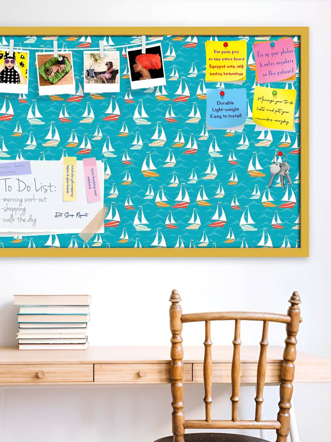 

ArtzFolio Wooden Notice Pin Board, Multi