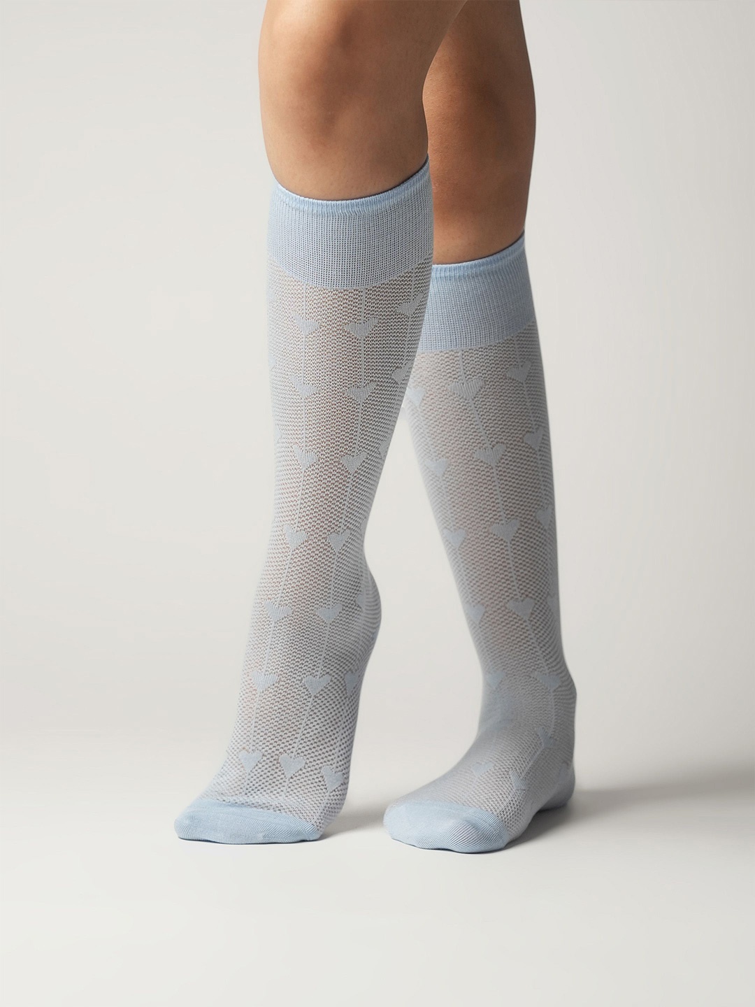 

Theater Women Patterned Calf Length Socks, Blue