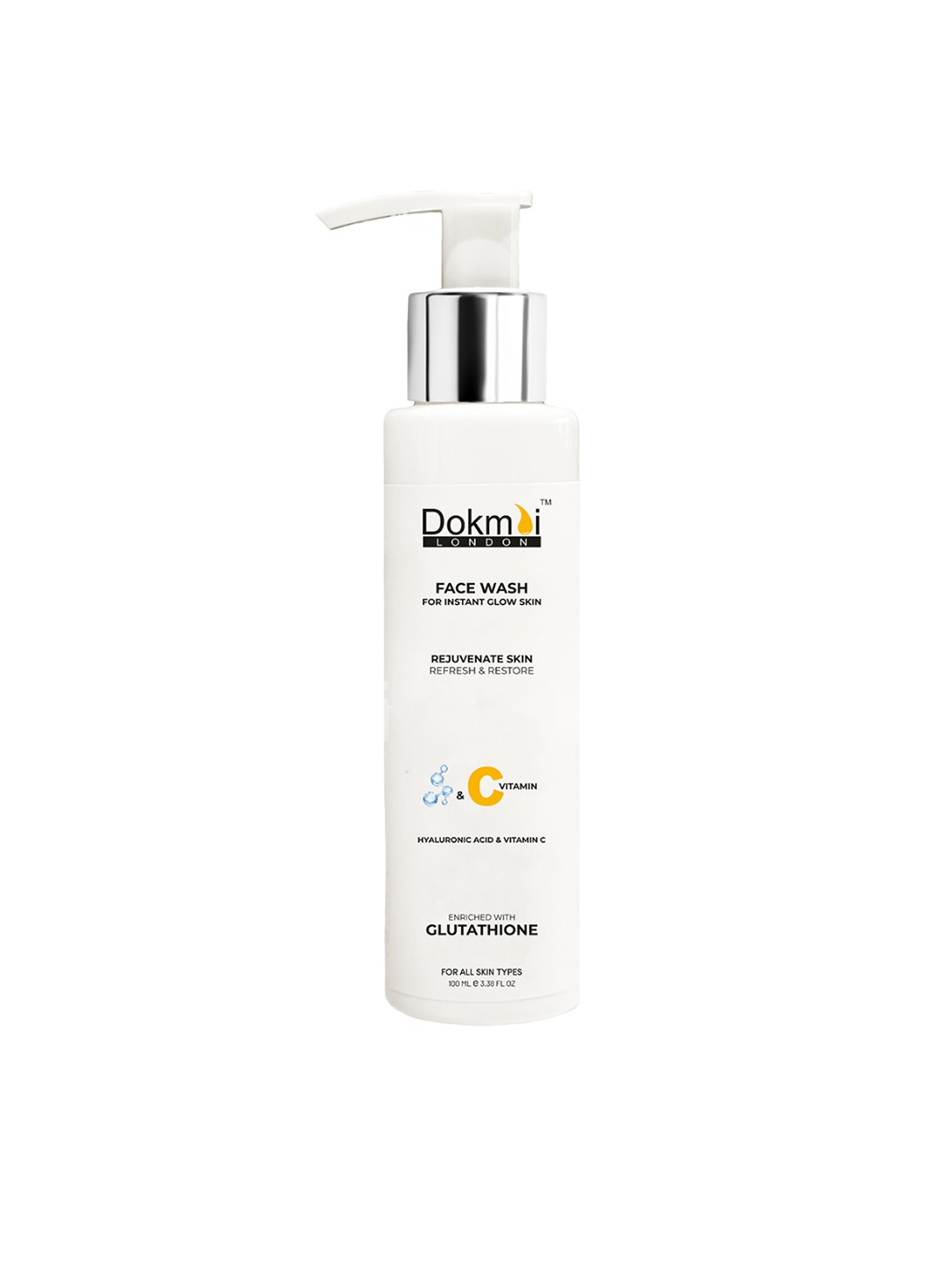 

Dokmai London Vitamin C Gluthathione Face Wash - 100 ml, Transparent