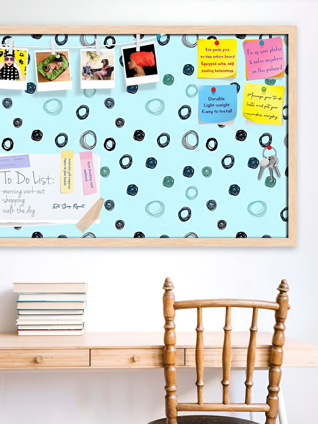 

ArtzFolio Wooden Notice Pin Board, Multi