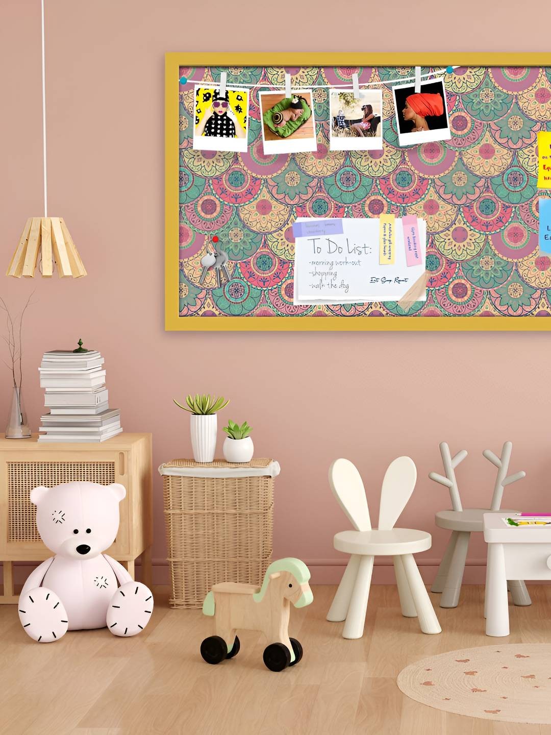 

ArtzFolio Wooden Notice Pin Board, Multi