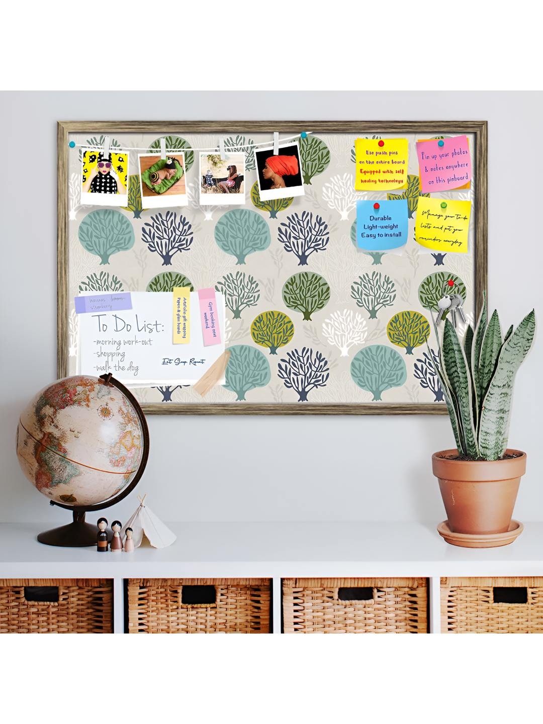 

ArtzFolio Wooden Notice Pin Board, Multi