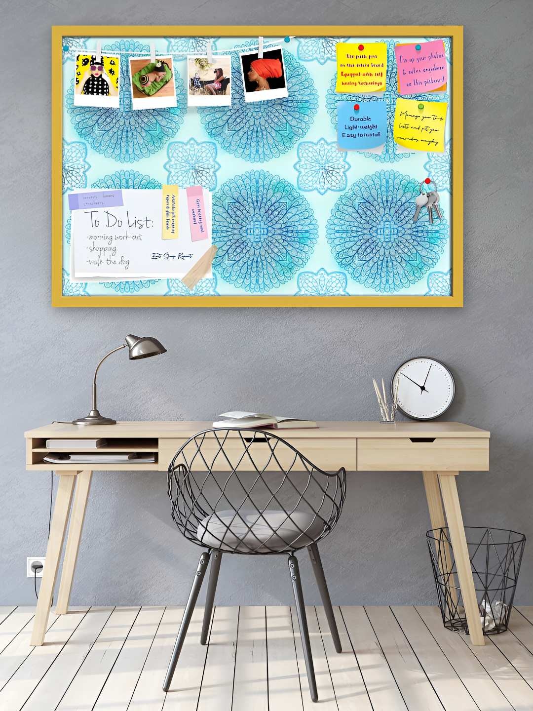 

ArtzFolio Wooden Notice Pin Board, Multi