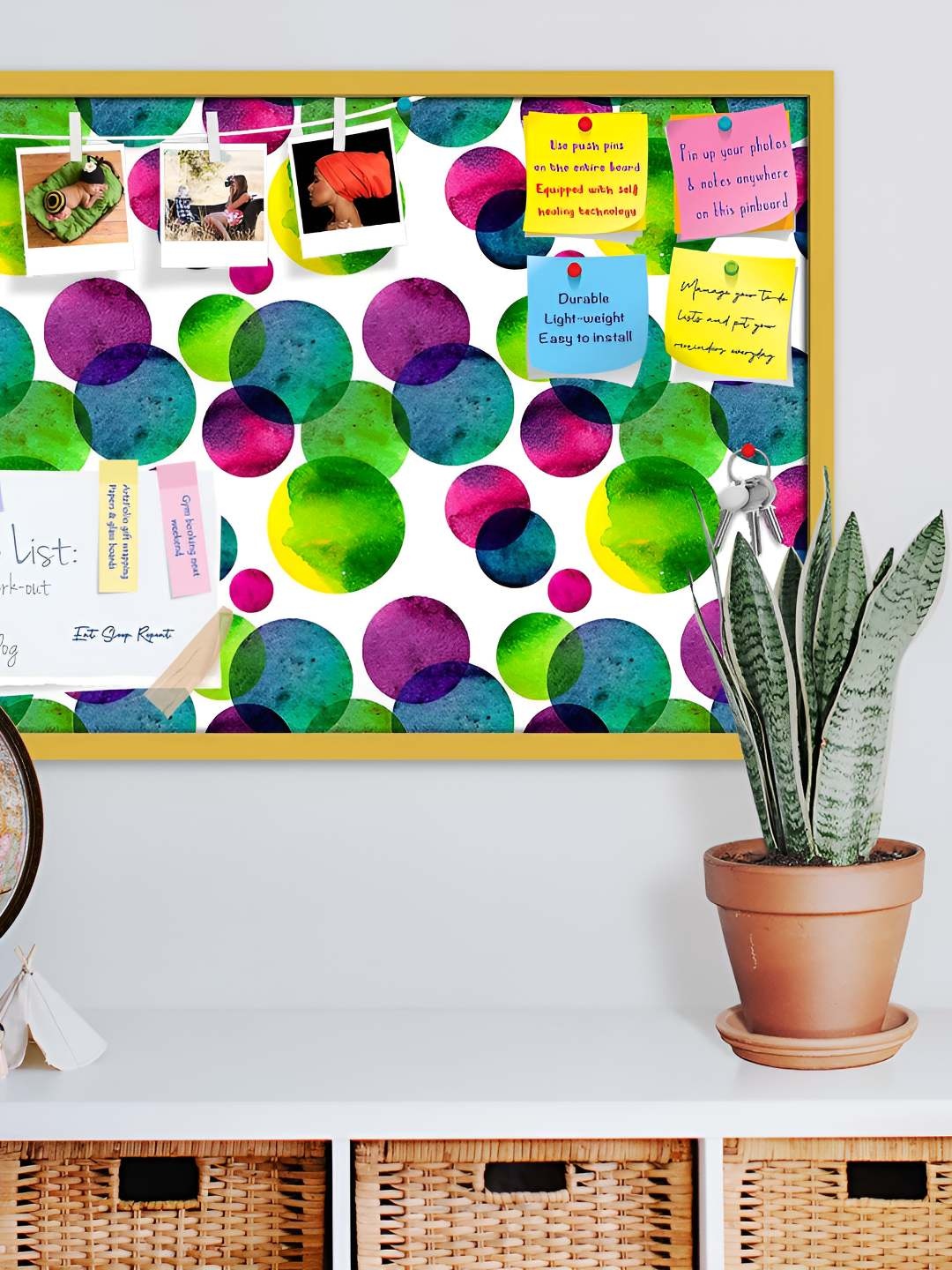 

ArtzFolio Wooden Notice Pin Board, Multi