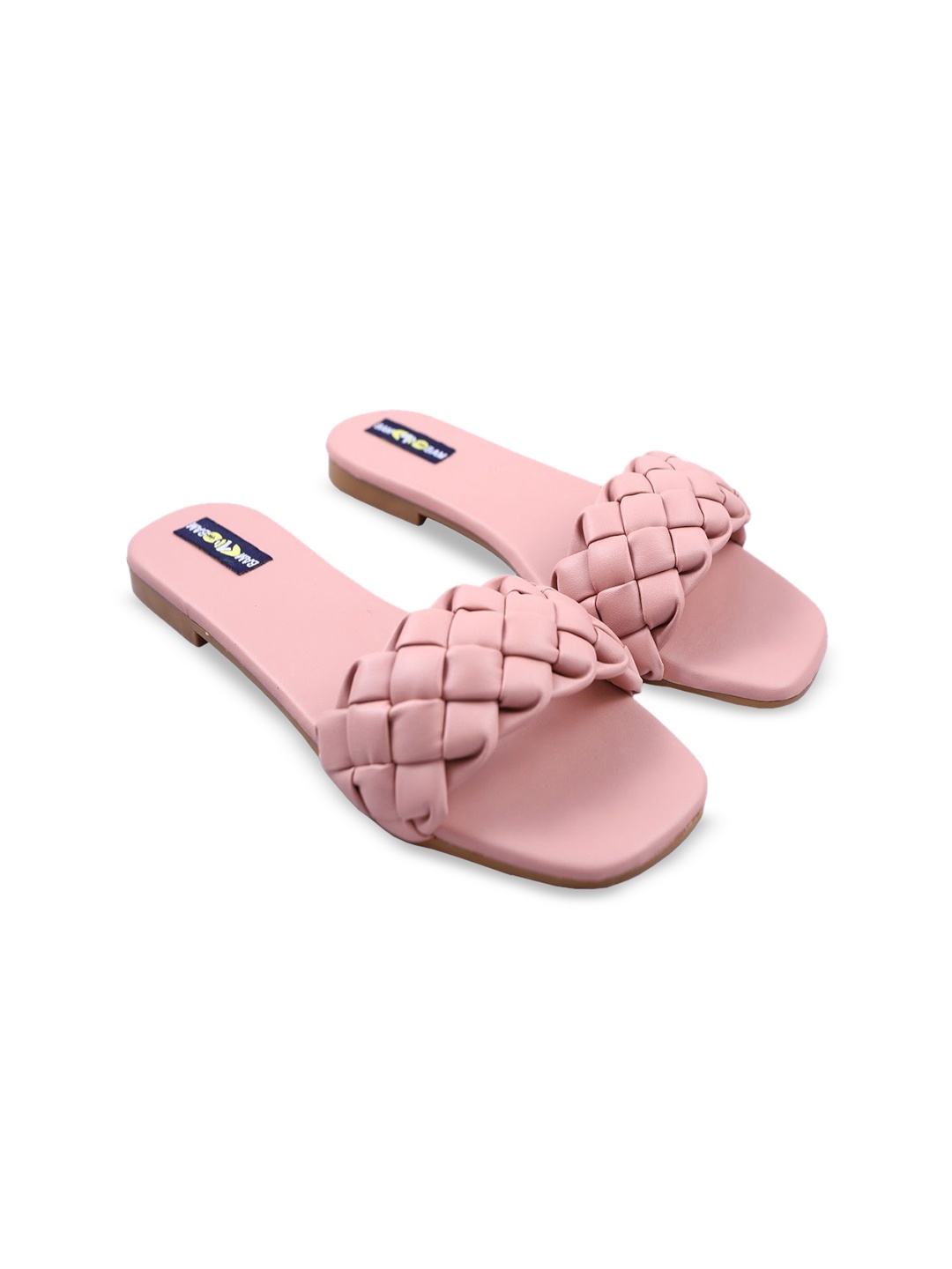 

bam bam Women Embellished Open Toe Flats, Pink