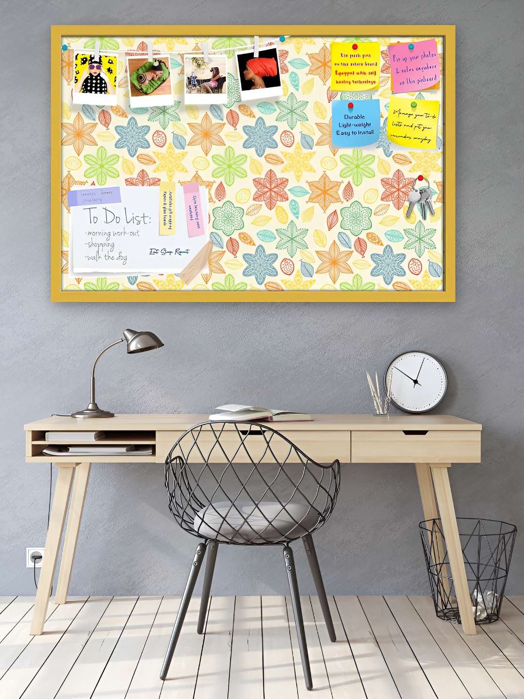 

ArtzFolio Wooden Notice Pin Board, Multi