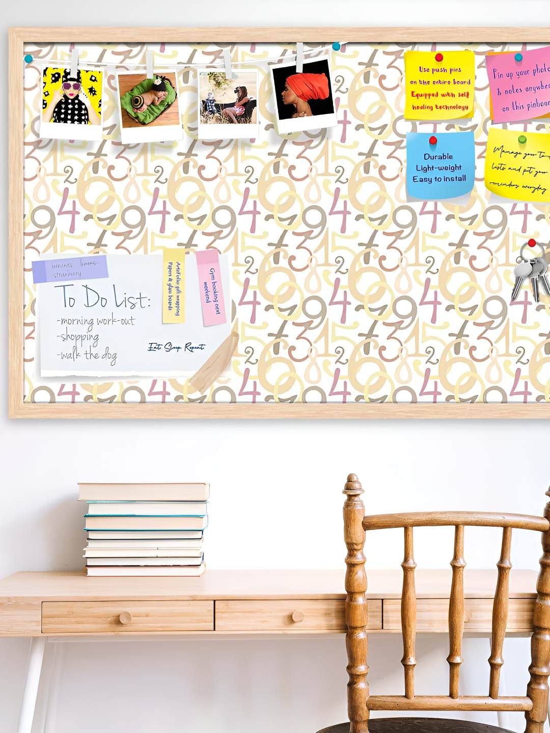 

ArtzFolio Wooden Notice Pin Board, Multi