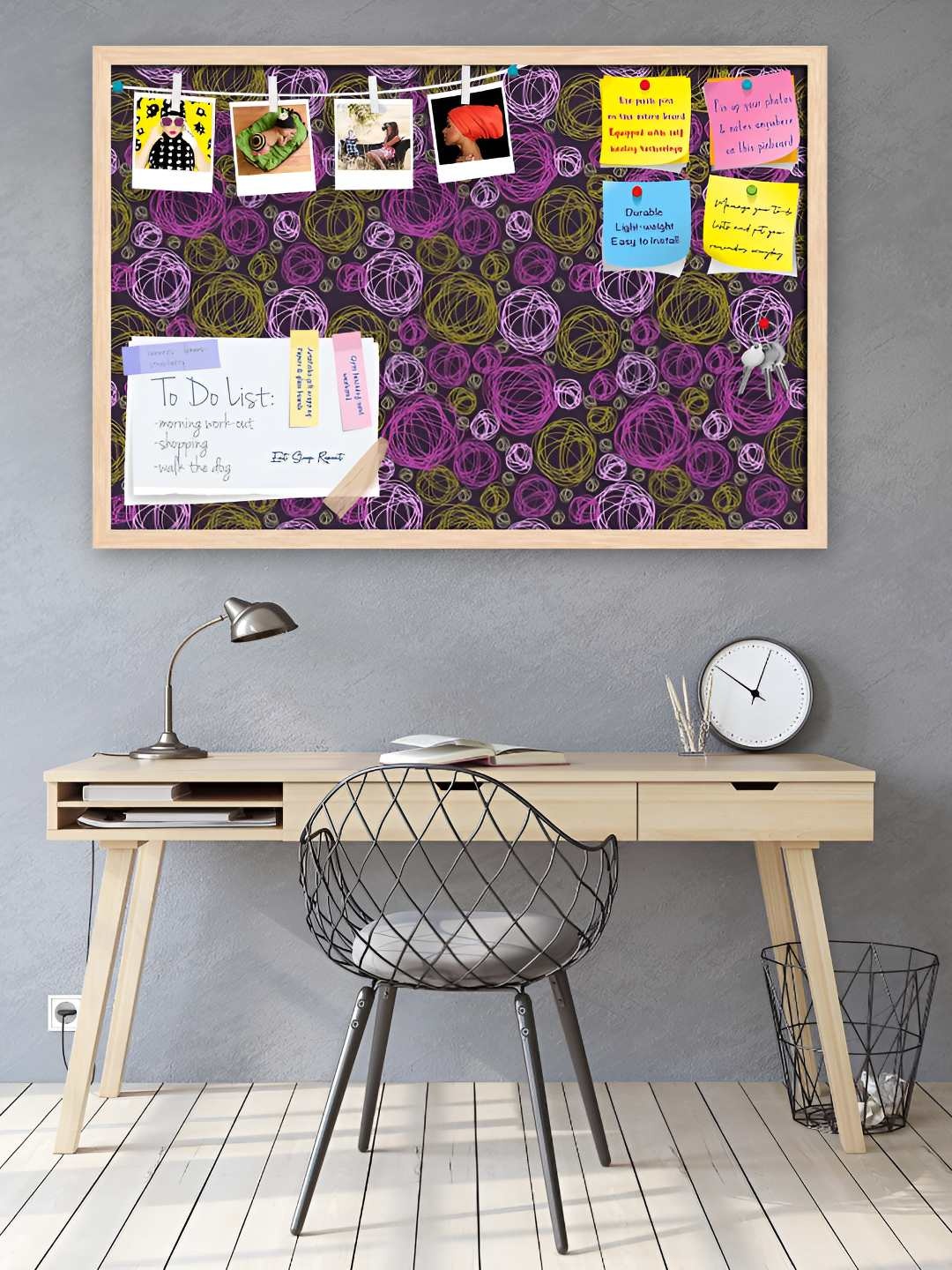 

ArtzFolio Wooden Notice Pin Board, Multi