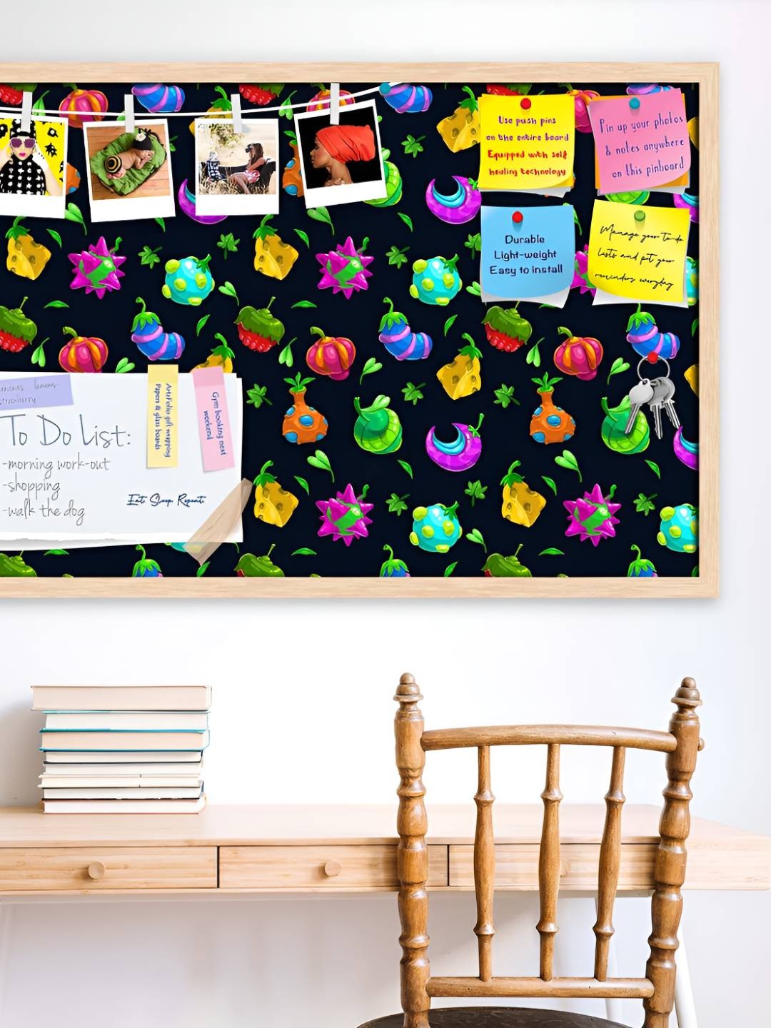 

ArtzFolio Wooden Notice Pin Board, Multi