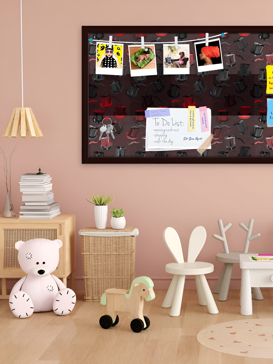 

ArtzFolio Wooden Notice Pin Board, Multi