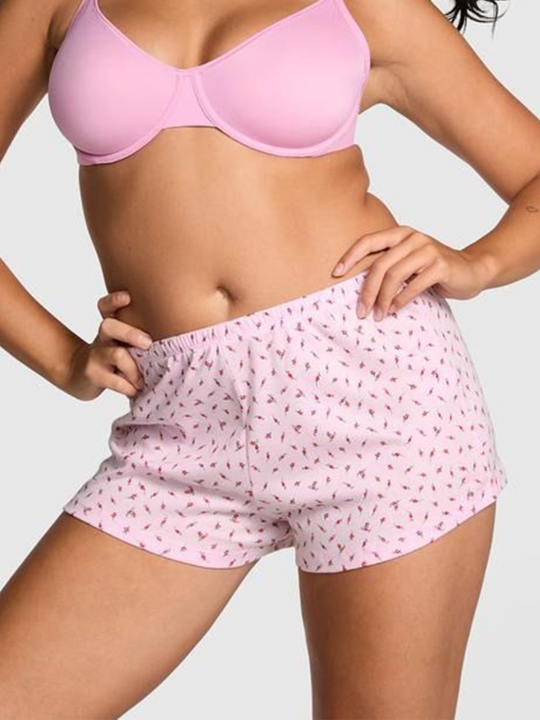 

Victoria's Secret Women Printed Lounge Shorts, Pink