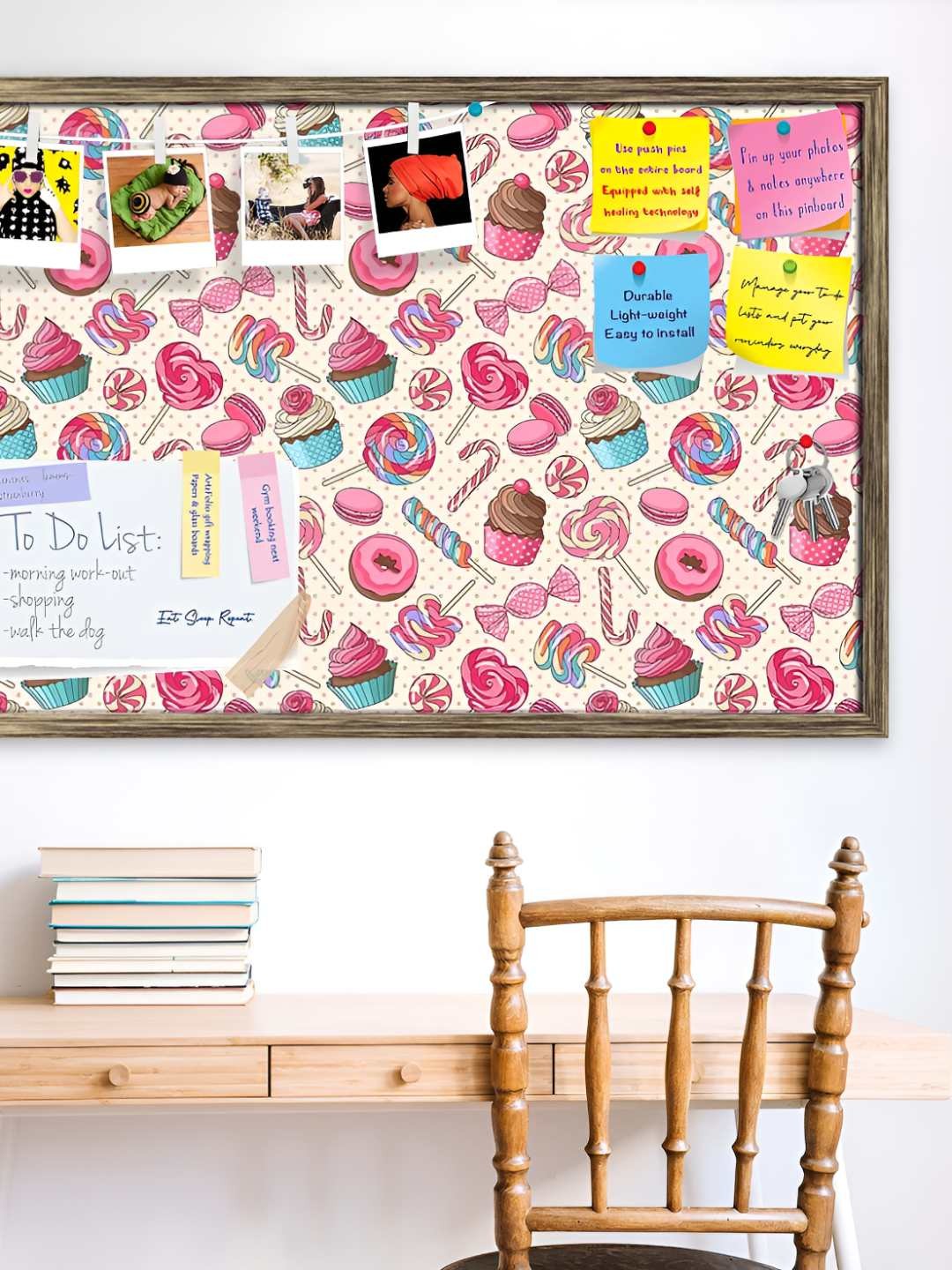 

ArtzFolio Wooden Notice Pin Board, Multi