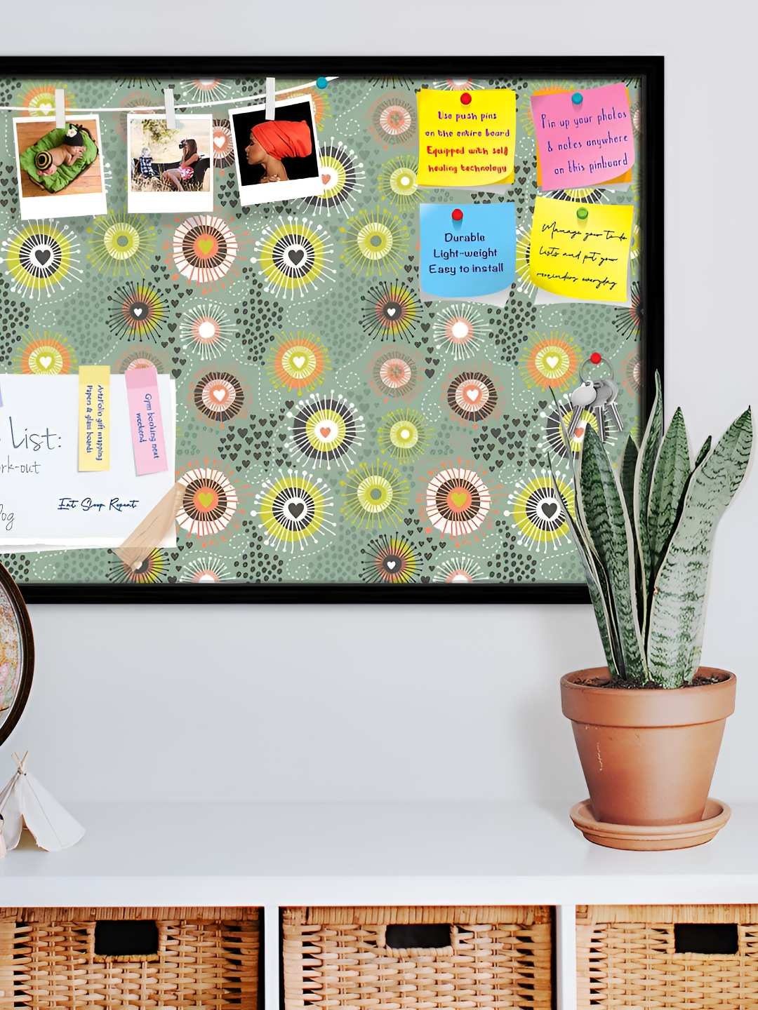 

ArtzFolio Wooden Notice Pin Board, Multi