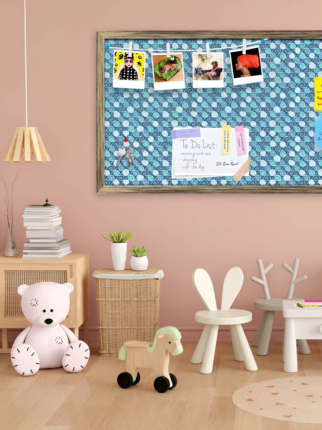 

ArtzFolio Wooden Notice Pin Board, Multi