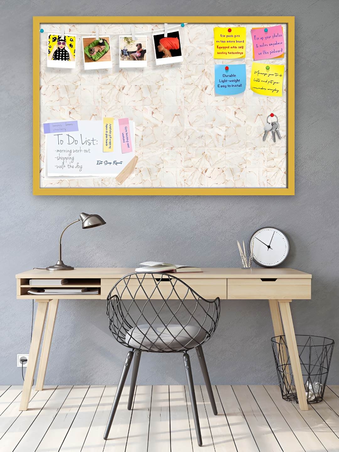 

ArtzFolio Wooden Notice Pin Board, Multi