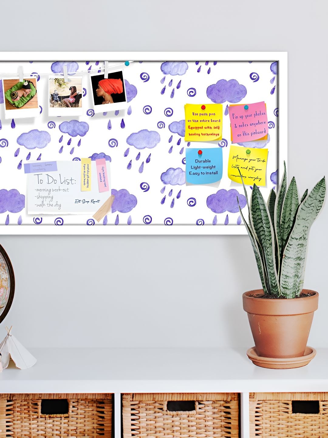 

ArtzFolio Wooden Notice Pin Board, Multi