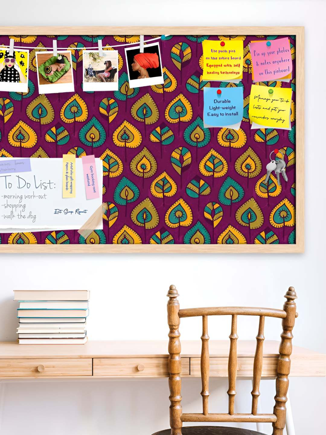 

ArtzFolio Wooden Notice Pin Board, Multi