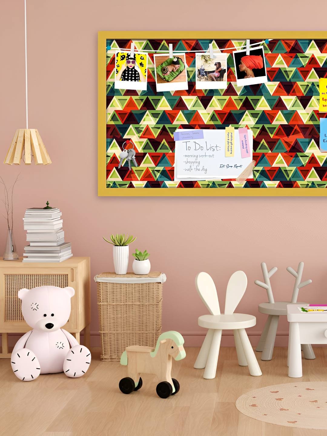

ArtzFolio Wooden Notice Pin Board, Multi