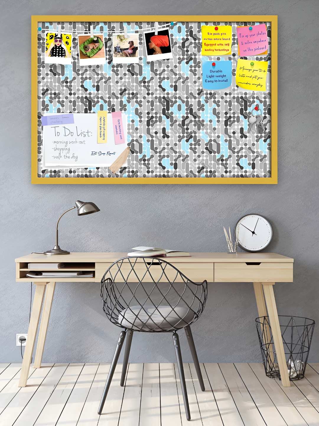 

ArtzFolio Wooden Notice Pin Board, Multi