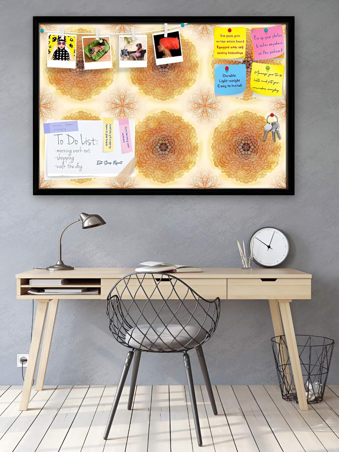 

ArtzFolio Wooden Notice Pin Board, Multi