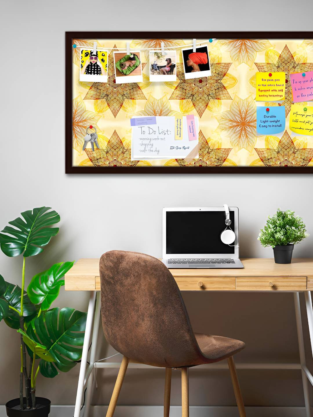 

ArtzFolio Wooden Notice Pin Board, Multi