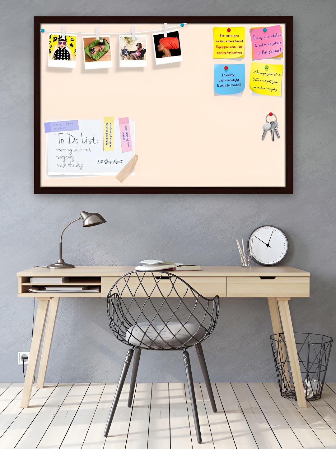 

ArtzFolio Wooden Notice Pin Board, White