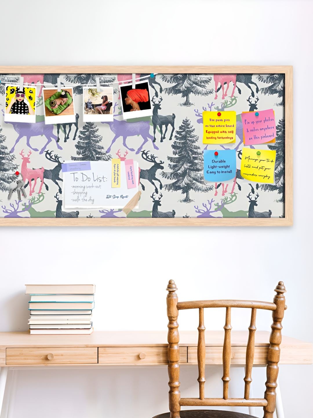 

ArtzFolio Wooden Notice Pin Board, Multi