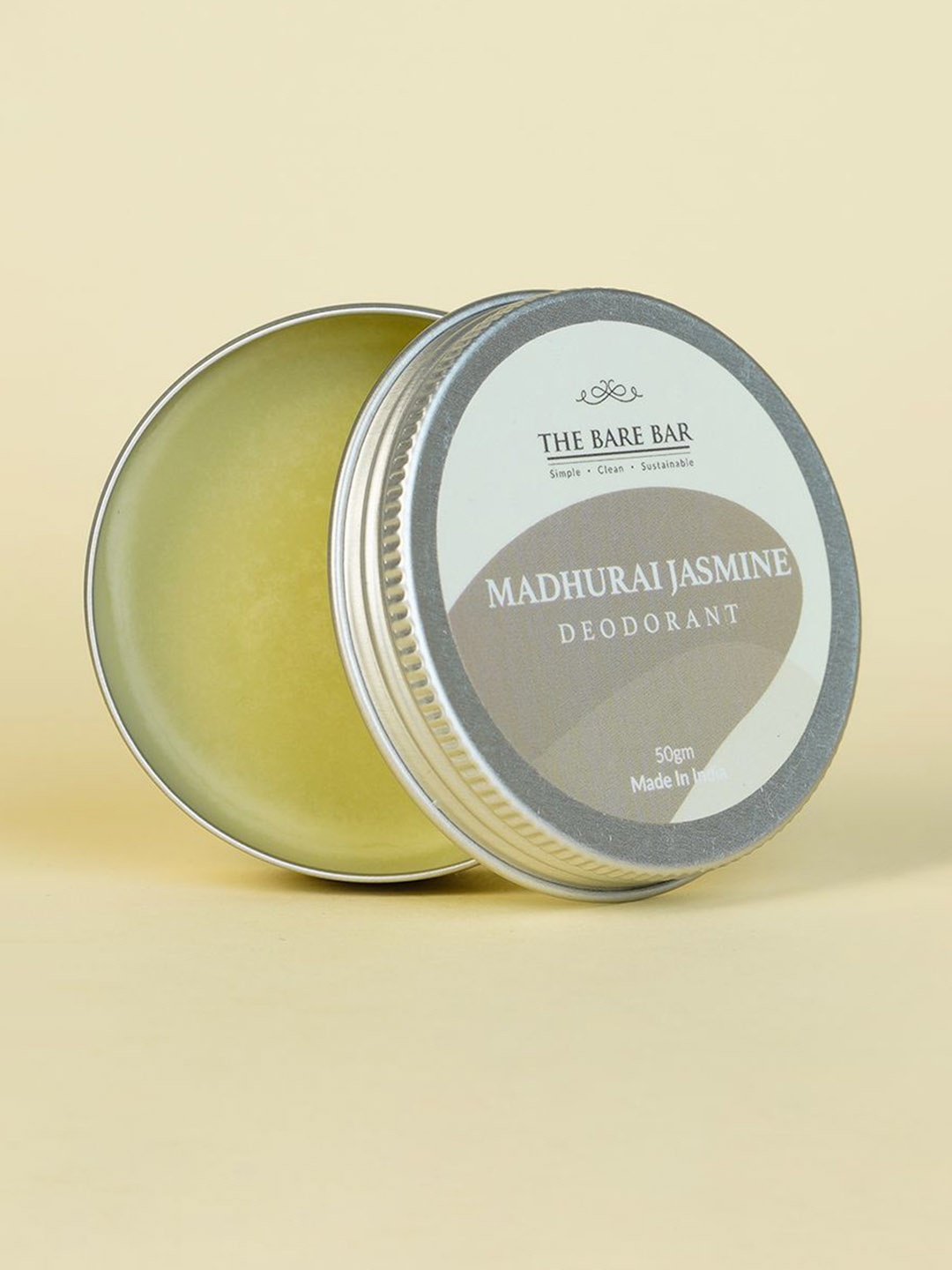 

The Bare Bar Madurai Jasmine Deodorant - 50 g, Cream