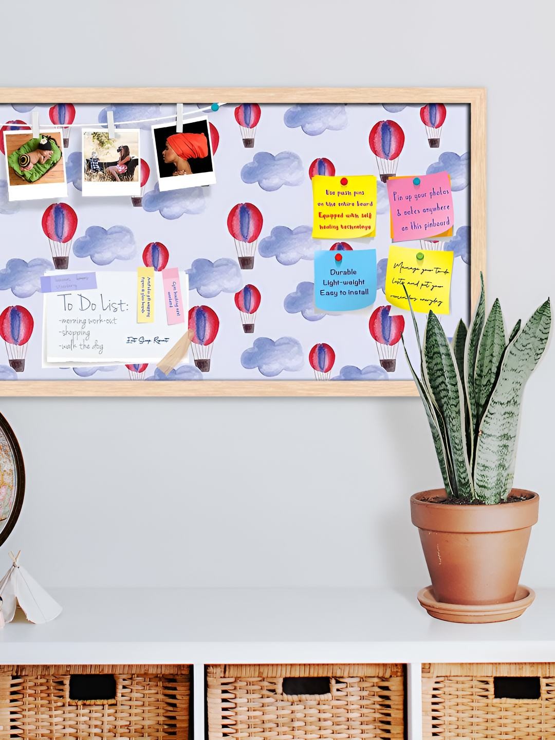 

ArtzFolio Wooden Notice Pin Board, Multi