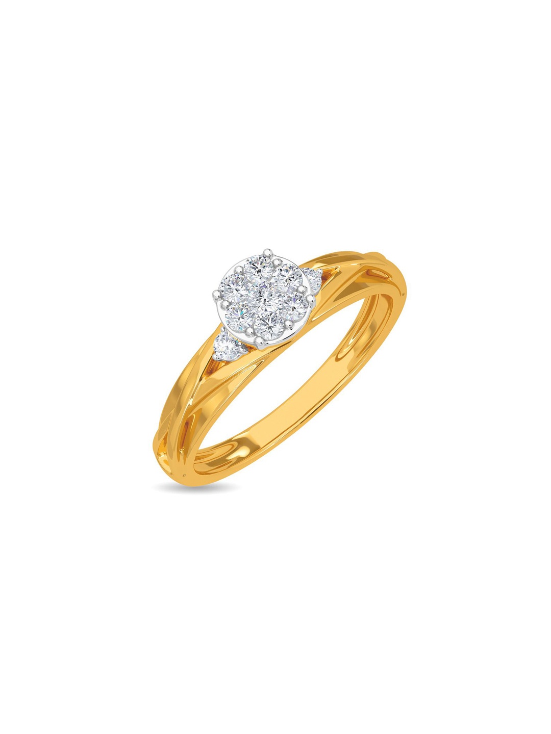 

KISNA DIAMOND AND GOLD JEWELLERY Women 14KT Finger Ring Diamond