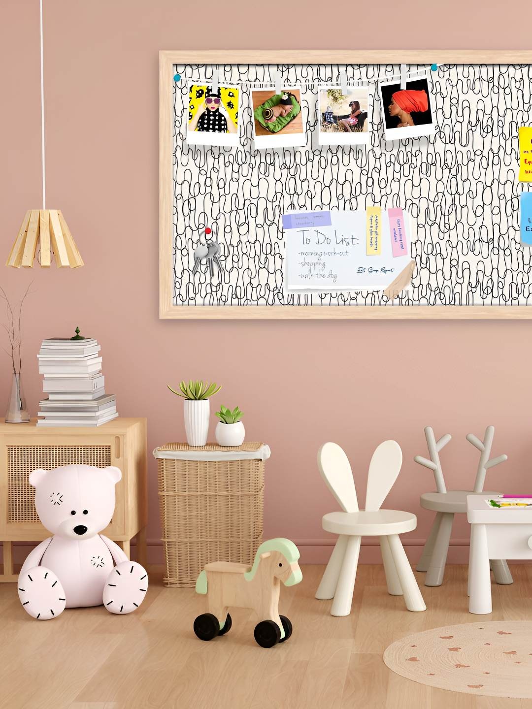 

ArtzFolio Wooden Notice Pin Board, Multi