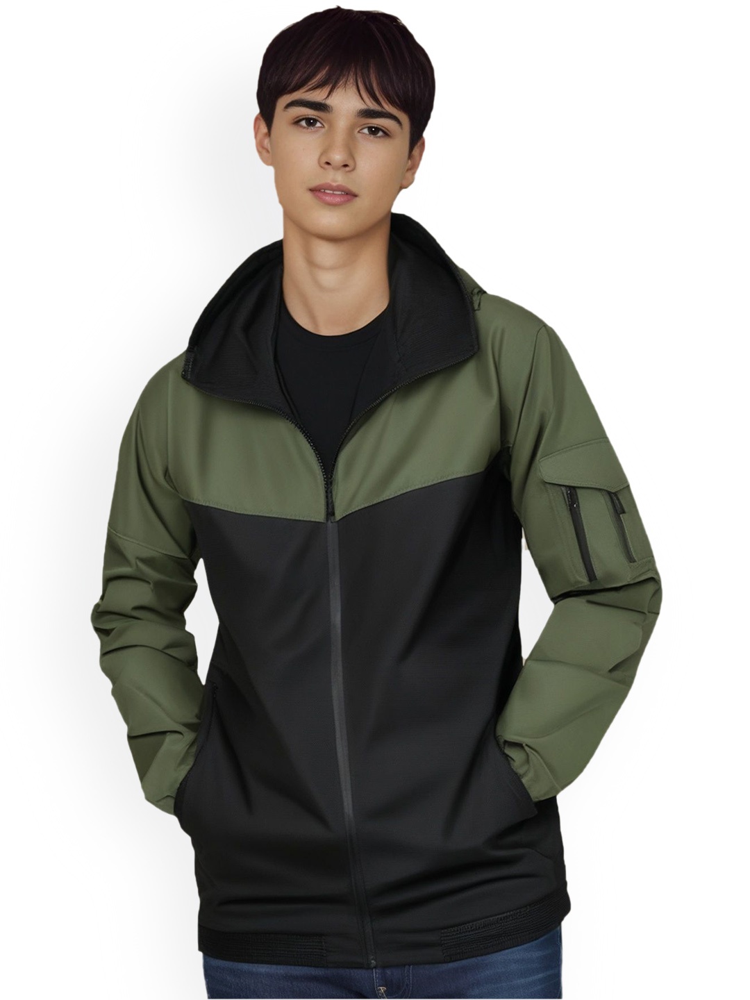 

StyleCast x Revolte Men Parka Jacket, Green