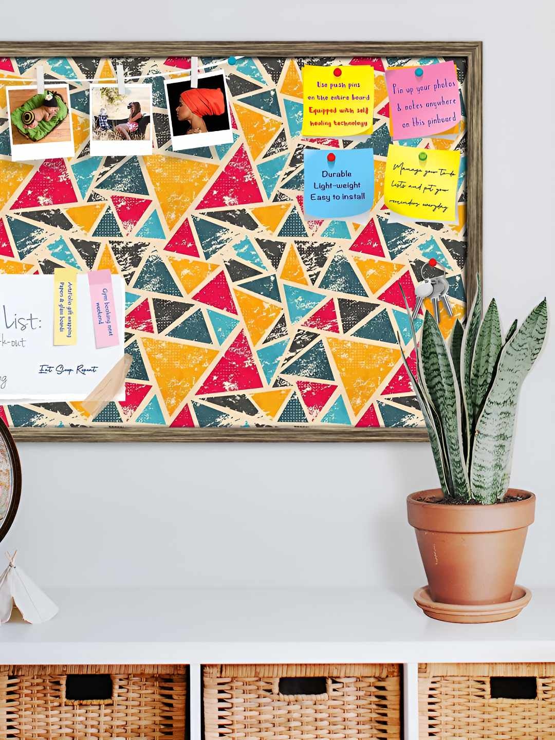 

ArtzFolio Wooden Notice Pin Board, Multi