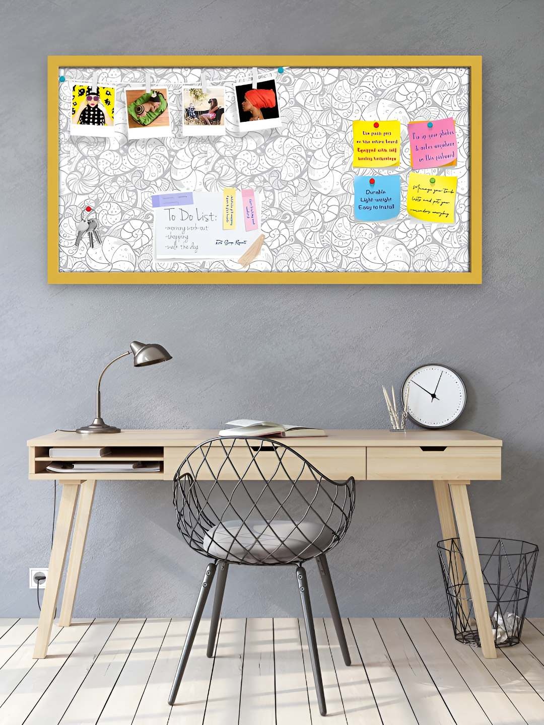 

ArtzFolio Wooden Notice Pin Board, Multi