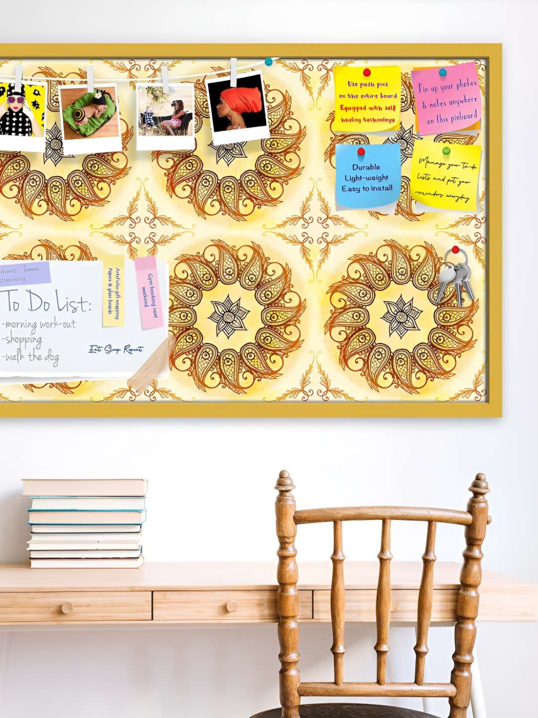 

ArtzFolio Wooden Notice Pin Board, Multi