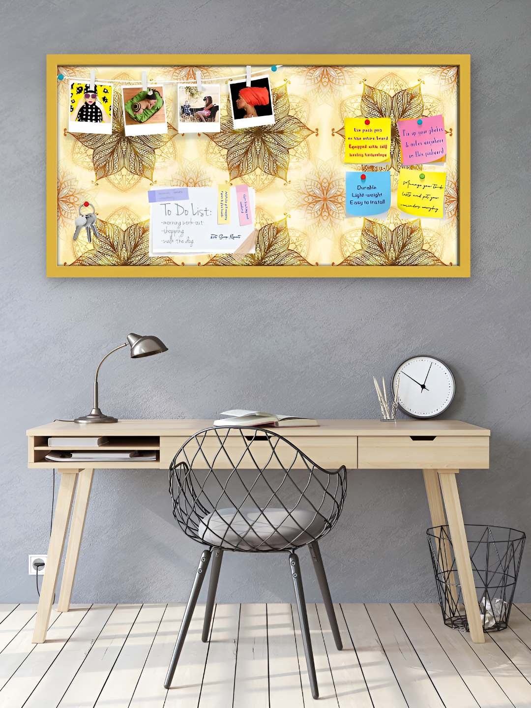 

ArtzFolio Wooden Notice Pin Board, Multi