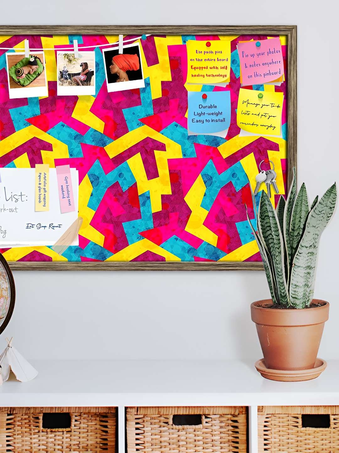 

ArtzFolio Wooden Notice Pin Board, Multi