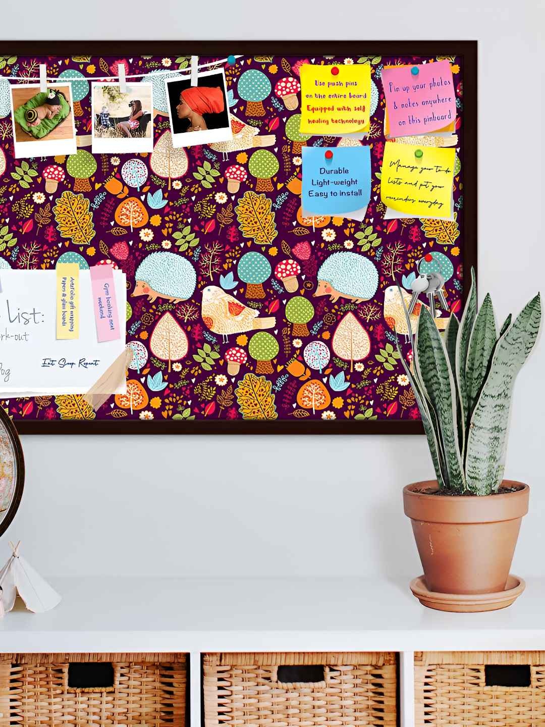 

ArtzFolio Wooden Notice Pin Board, Multi