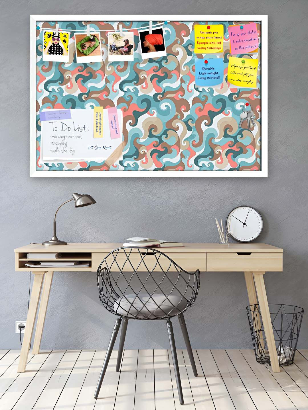 

ArtzFolio Wooden Notice Pin Board, Multi