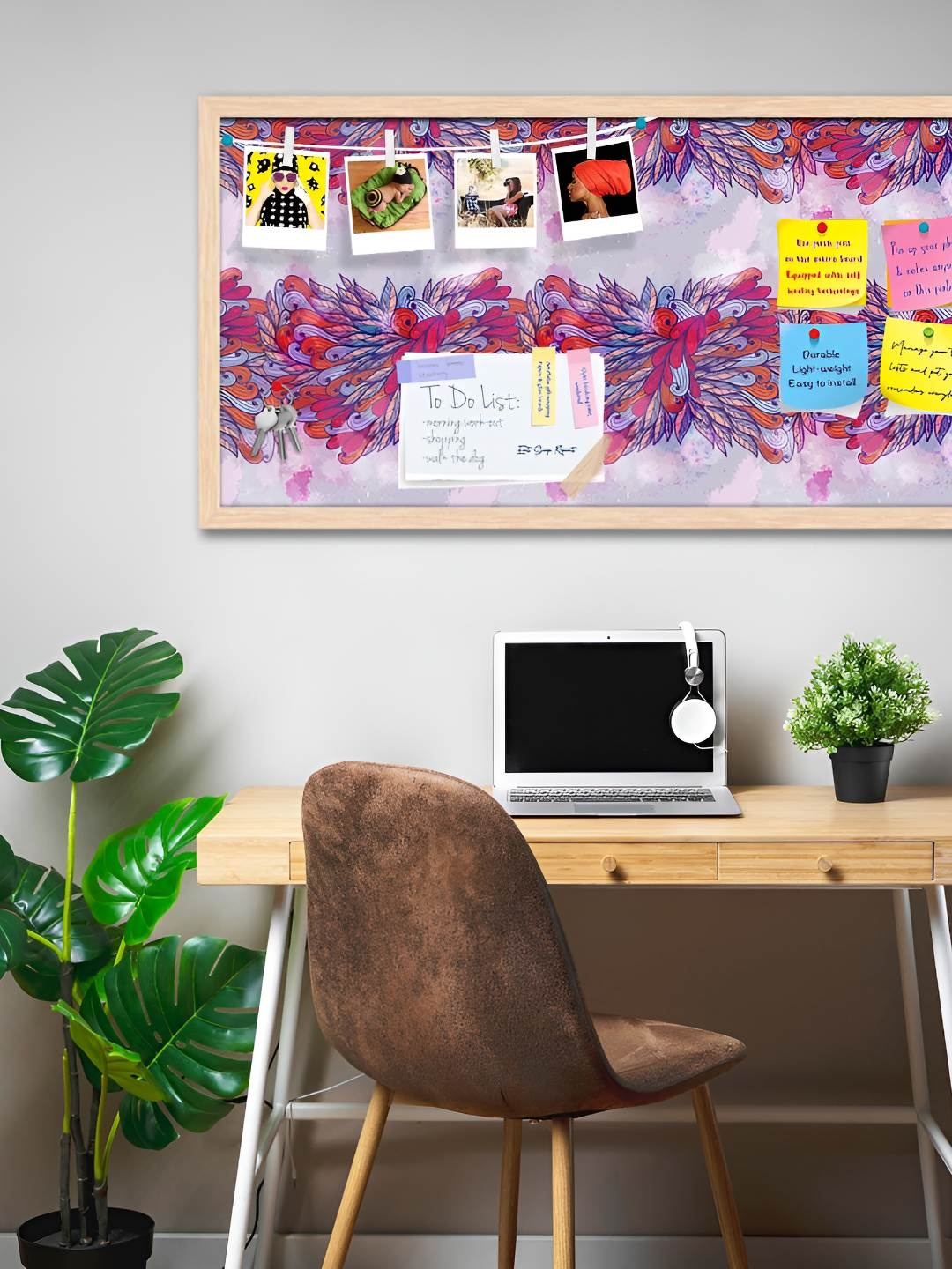 

ArtzFolio Wooden Notice Pin Board, Multi