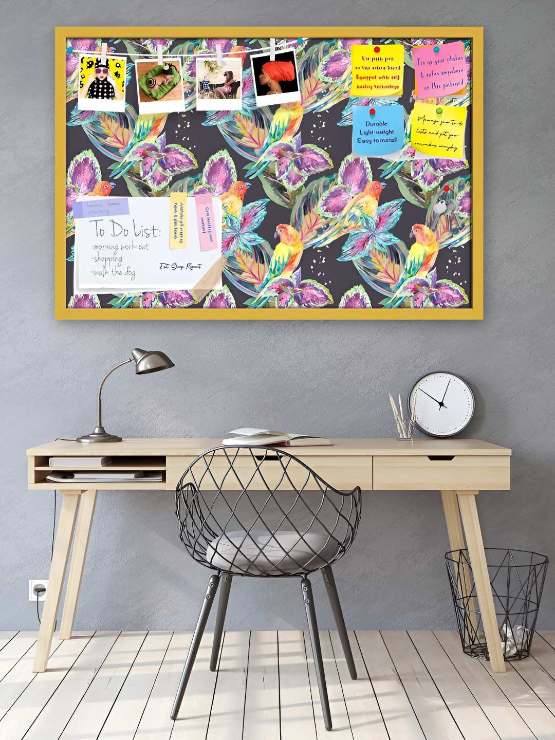 

ArtzFolio Wooden Notice Pin Board, Multi