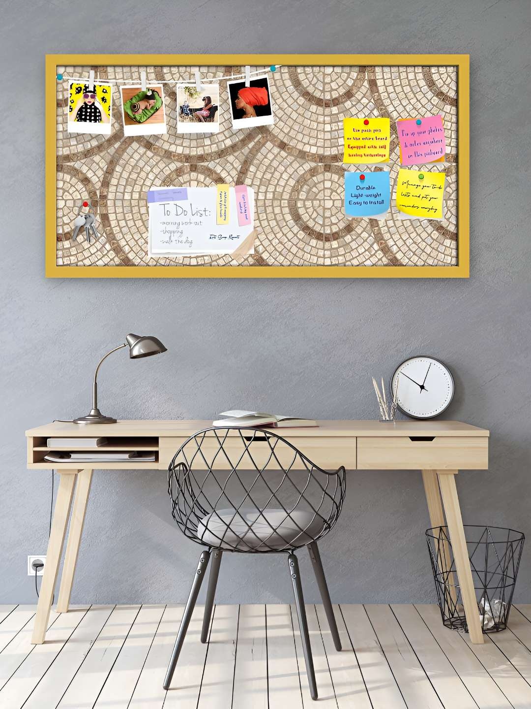 

ArtzFolio Wooden Notice Pin Board, Multi