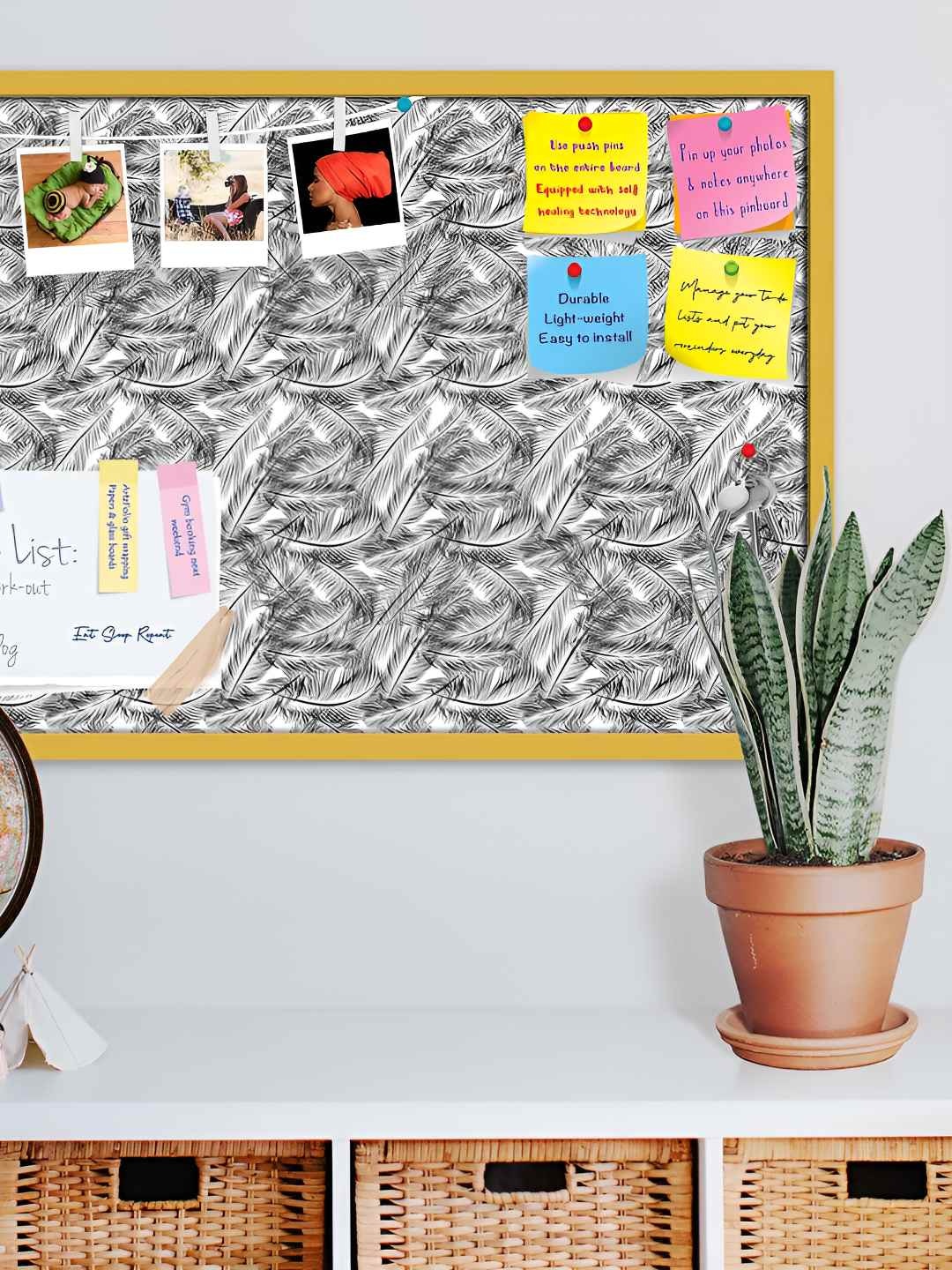 

ArtzFolio Wooden Notice Pin Board, Multi