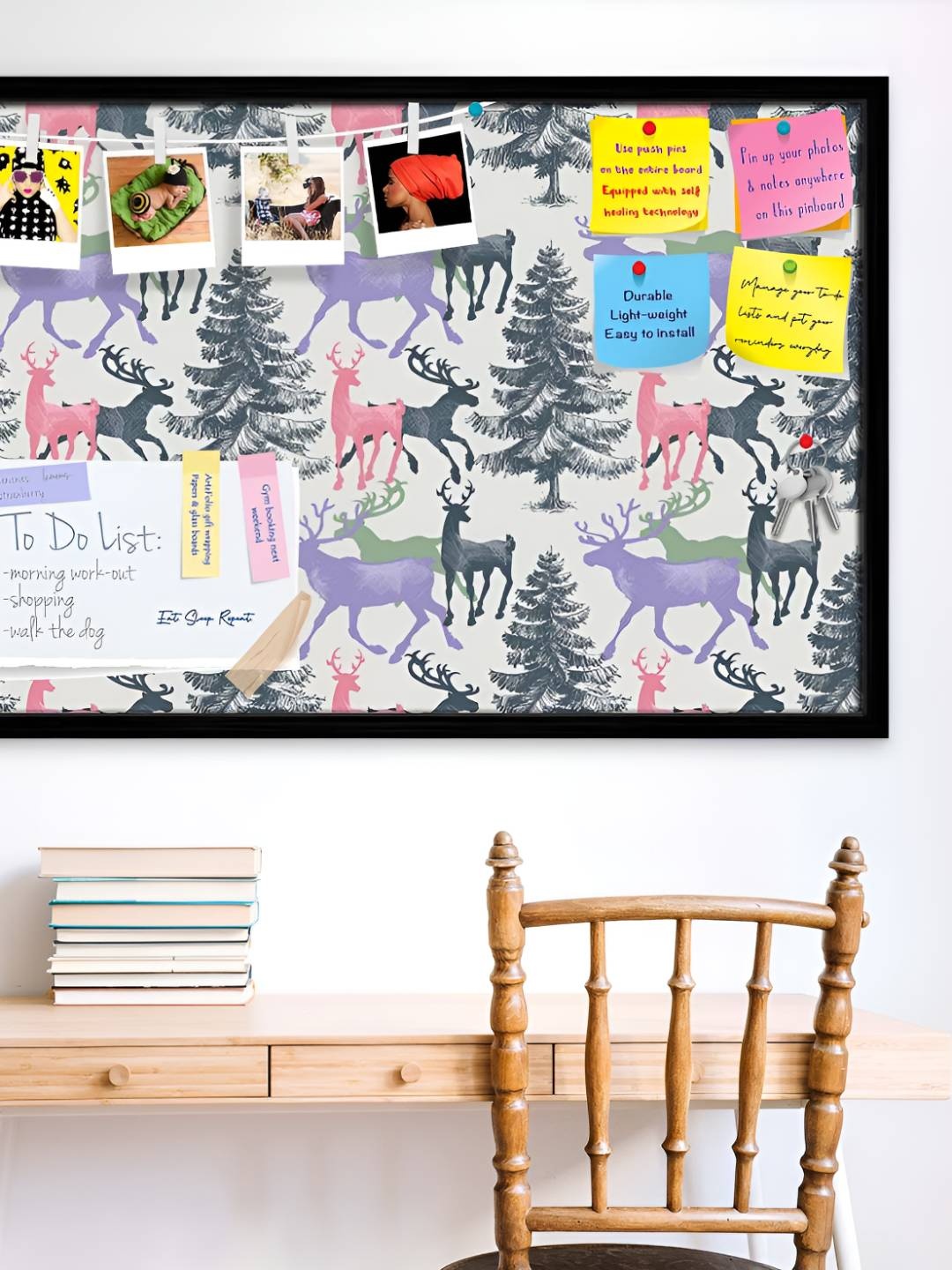 

ArtzFolio Wooden Notice Pin Board, Multi