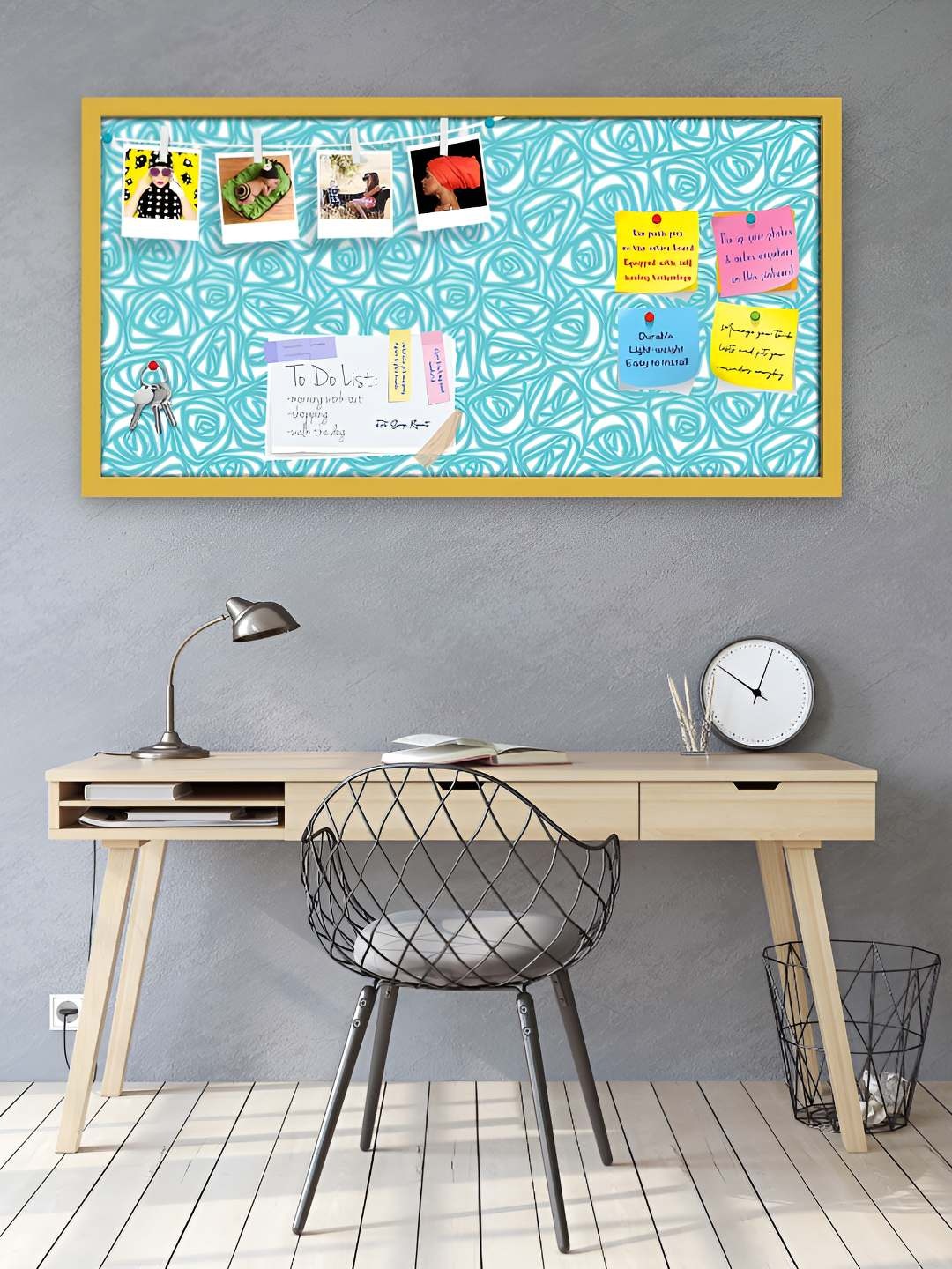 

ArtzFolio Wooden Notice Pin Board, Multi