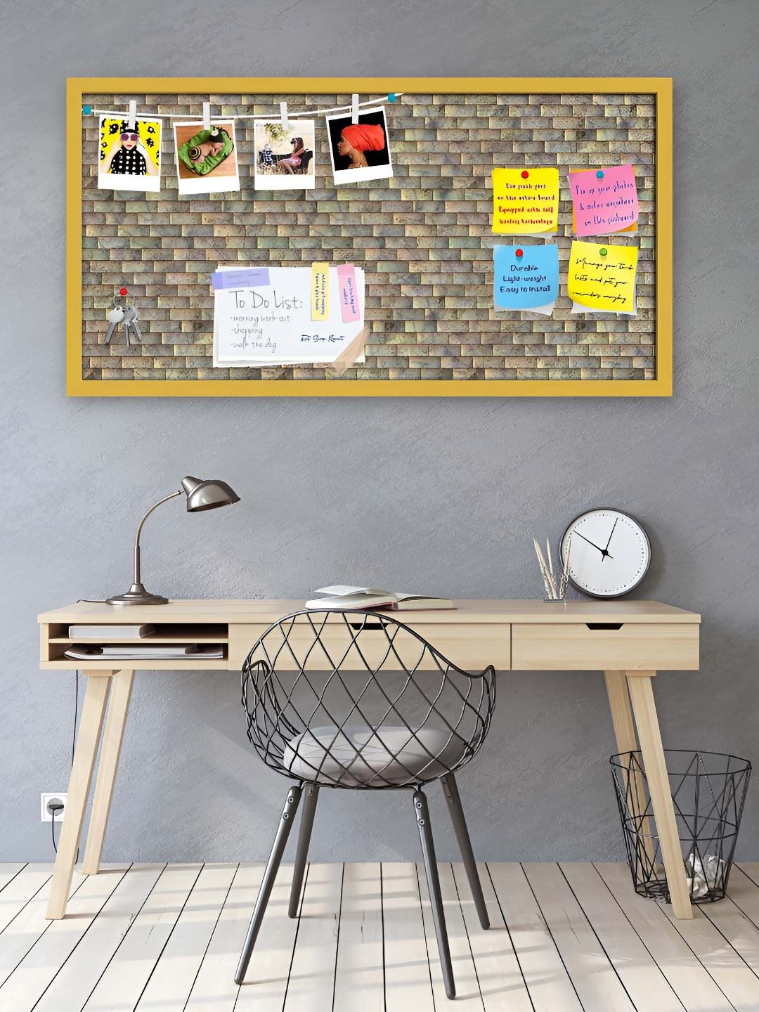 

ArtzFolio Wooden Notice Pin Board, Multi