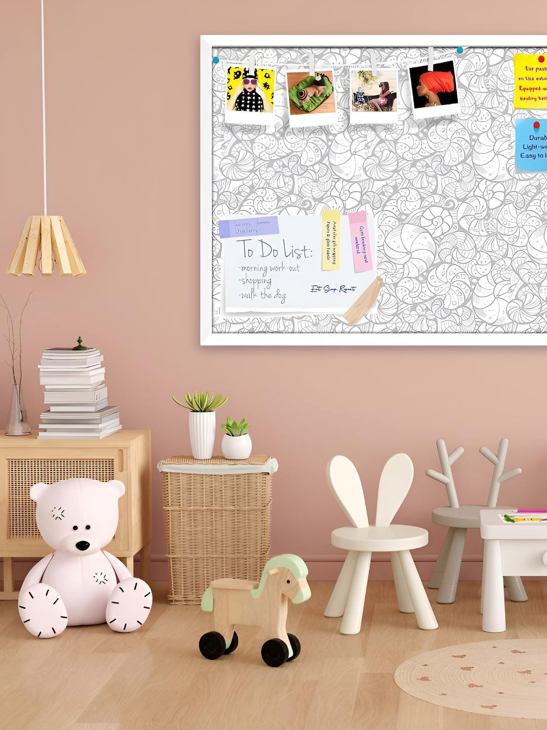 

ArtzFolio Wooden Notice Pin Board, Multi