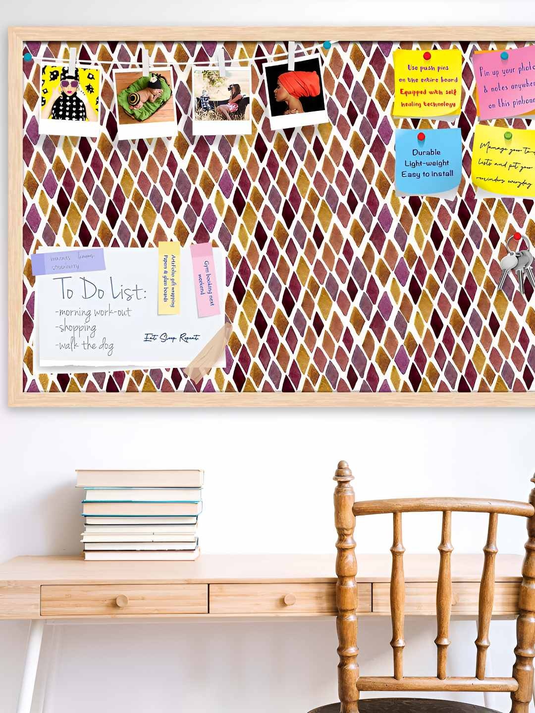 

ArtzFolio Wooden Notice Pin Board, Multi
