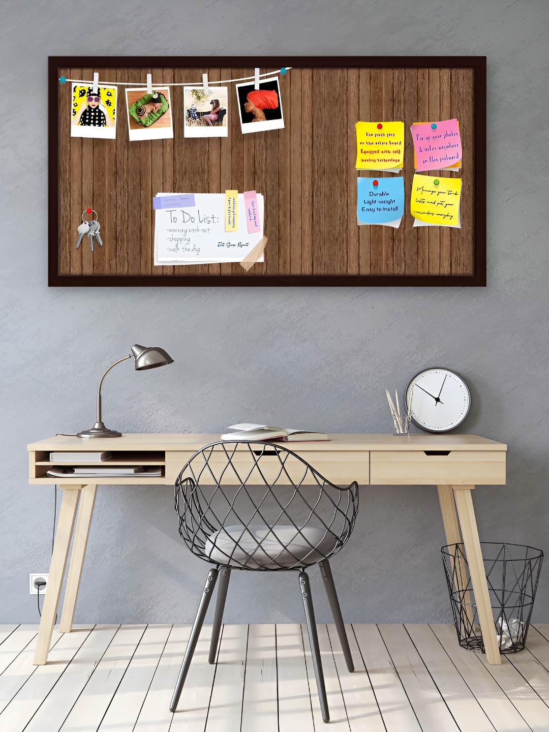 

ArtzFolio Wooden Notice Pin Board, Multi