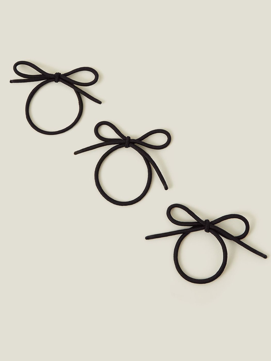 

Accessorize Women Set of 3 Ponytail Holders, Black